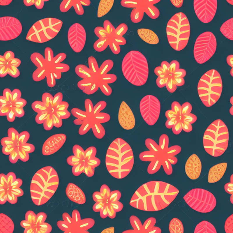 Floral patterned digital wallpaper .