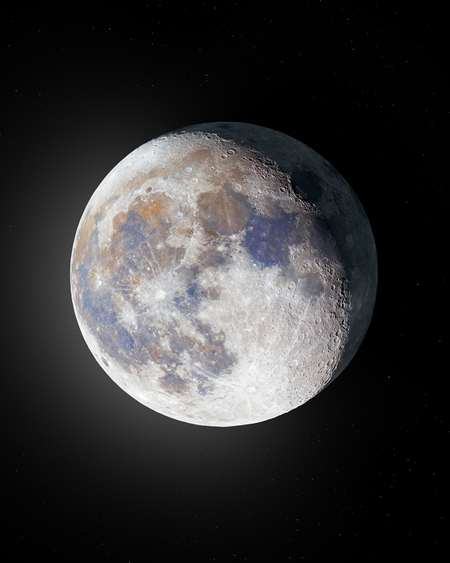 3D Waning Gibbous