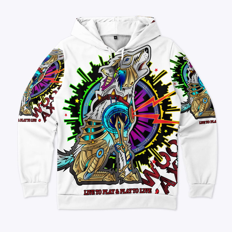 WooFAXX Techno All-Over Print Hoodie
