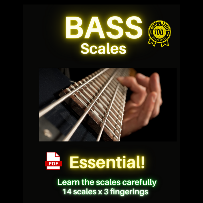 Bass Guitar Scales (4 strings)