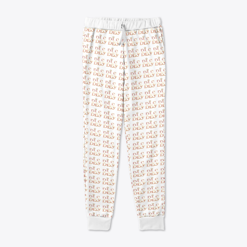 Iconic Motif Joggers White