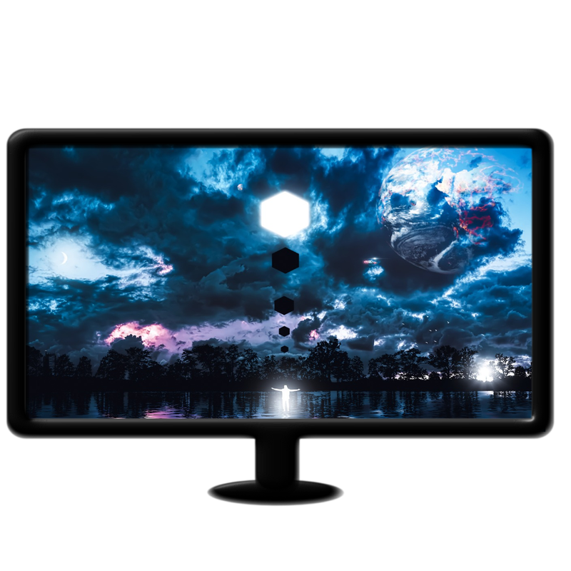 Fantasy ship in clouds live wallpaper