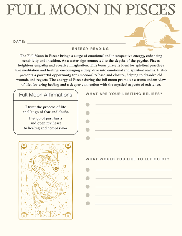 Full Moon In Pisces Journal Prompt 09/24