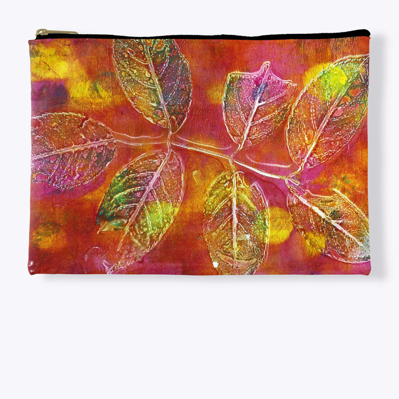 Accessory Pouch Large - Rose Leaves