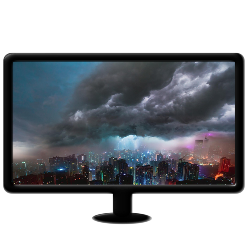 City and a storm live wallpaper mp4 16:9