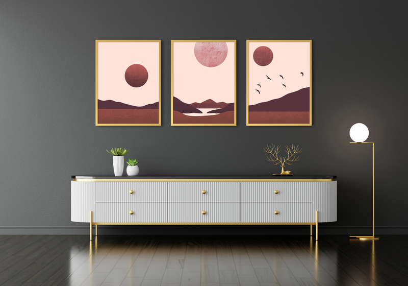 Desert sun 2 wall art