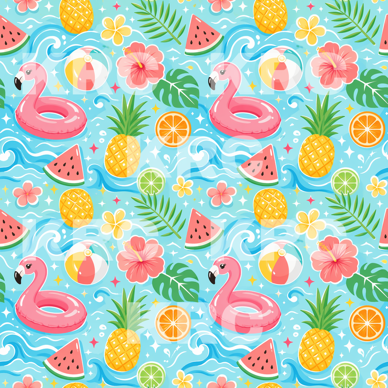 Summer Pool Party Seamless File