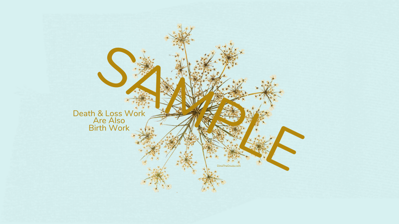 Death/Loss Work Background