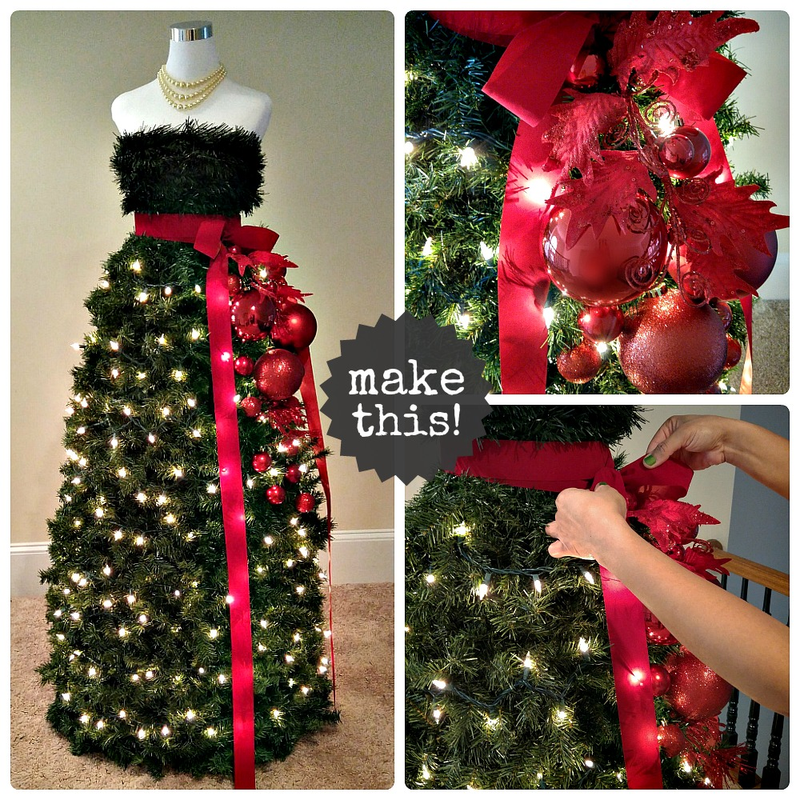 Mannequin Christmas Tree Tutorial