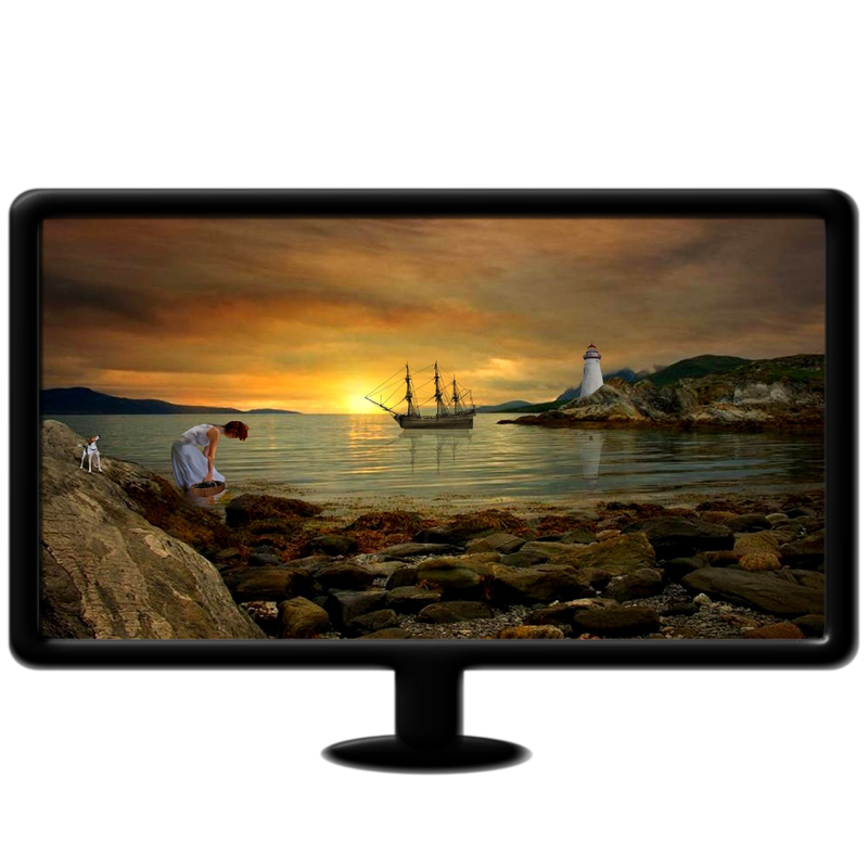 Fantasy art sea port live wallpaper mp4