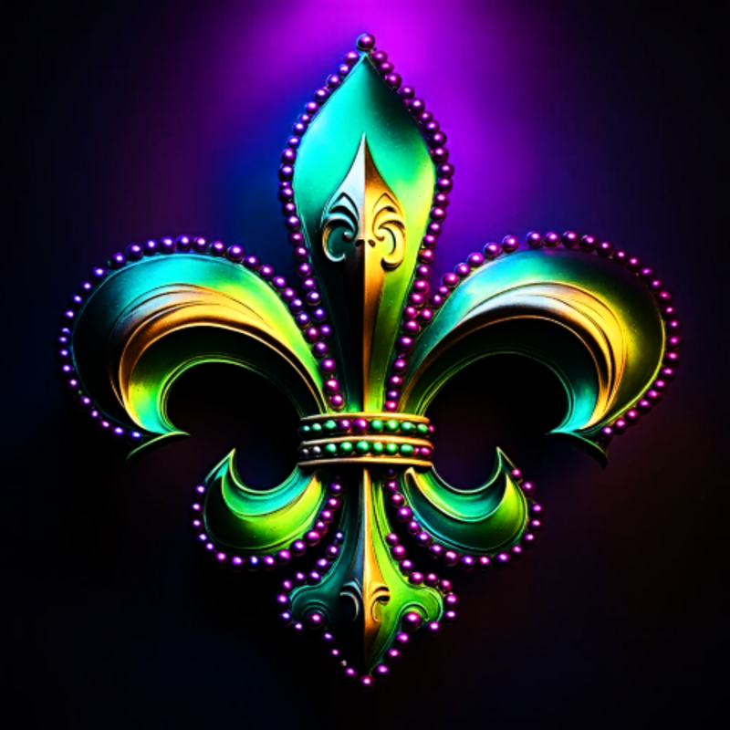 Mardi Gras Fleur De Lis