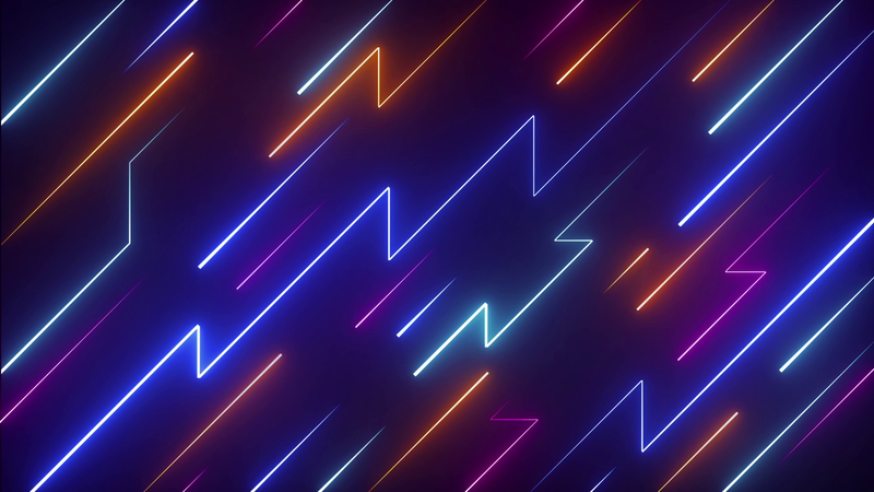 Abstract Neon Lines Animated Background