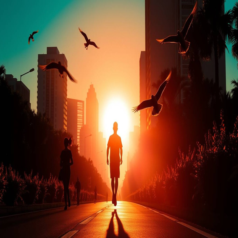 An epic futuristic scene wall paper