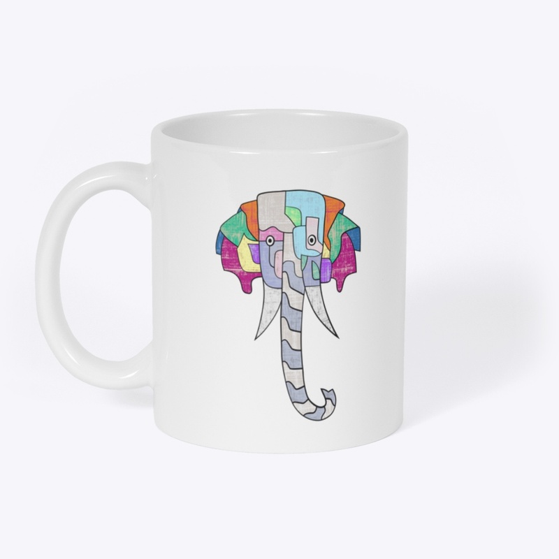 Cute and Colourful Elephant 
