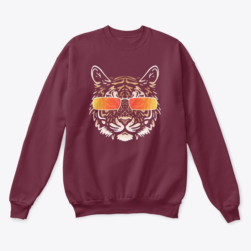 Cute Tiger in Sunglasses (Colored+sg07)
