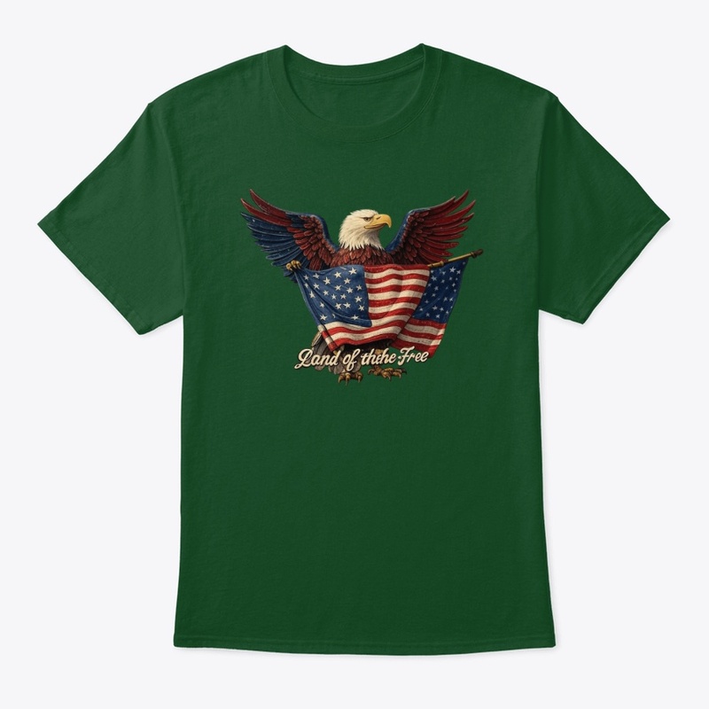 Retro Eagle Freedom Tee - Patriot Pride