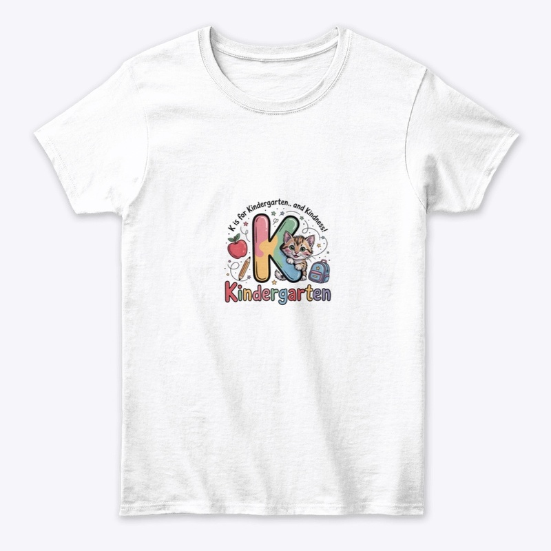 Cute Kindergarten Cat Shirt 