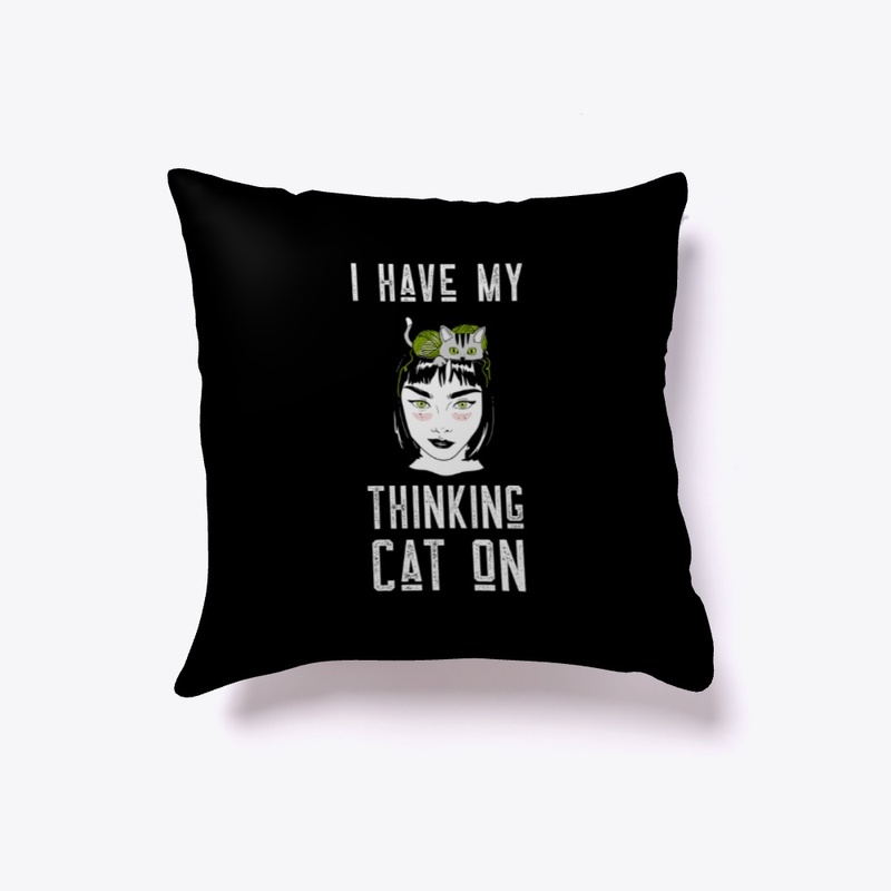 I Have My Thinking Cat On | Cat Tee