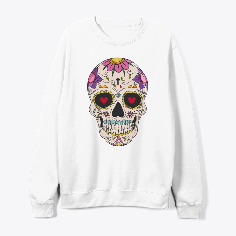 Day of the Dead Floral Sugar Skull Merch