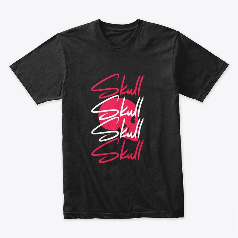 Retro Skull Typography Graphic T-Shirt