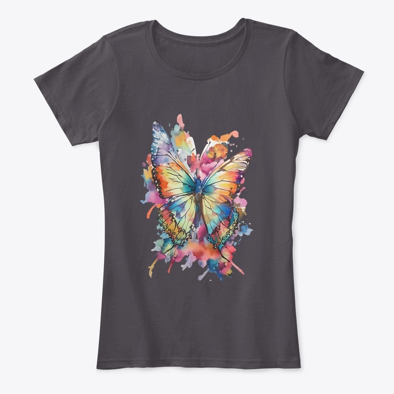A colorful single butterfly