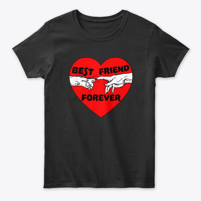 Best Friend Forever Red Heart