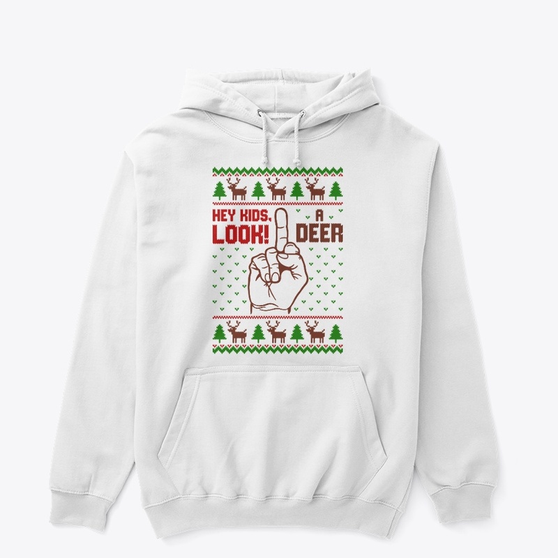 hey kids look a deer ugly sweater