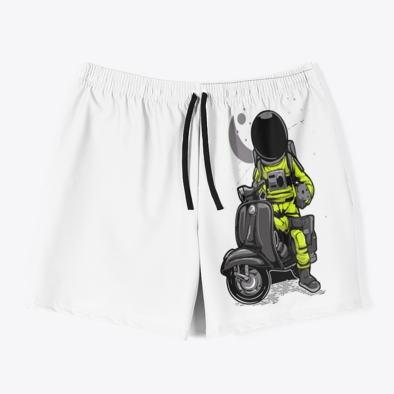 Astronaut on scooter