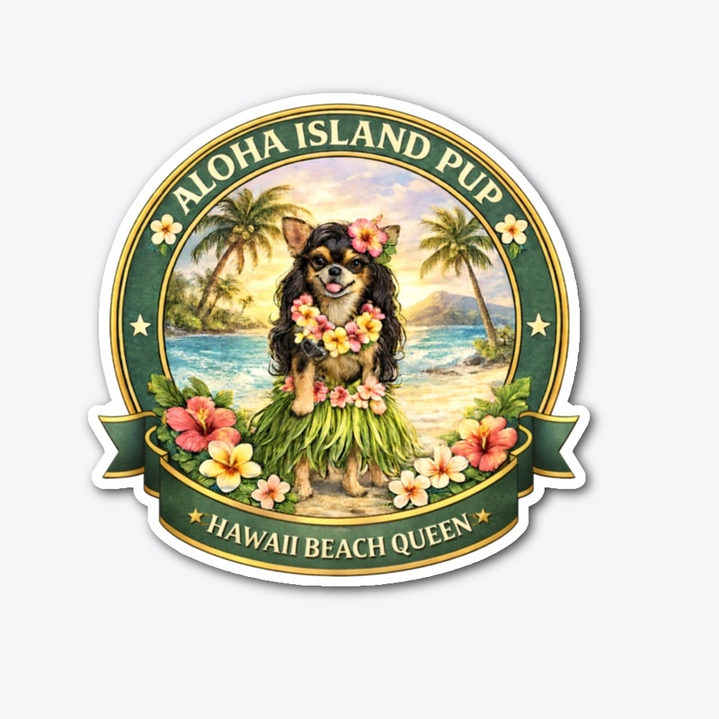 Aloha Island pup-Hawaiian Beach Queen 