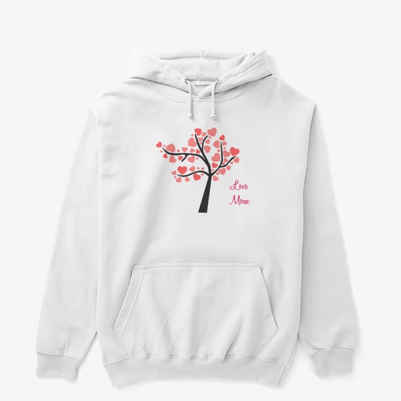 The heart in Tree leaf designed