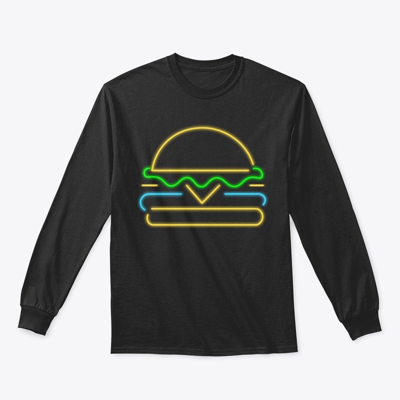 WCR Foodie Neon Burger Illustration