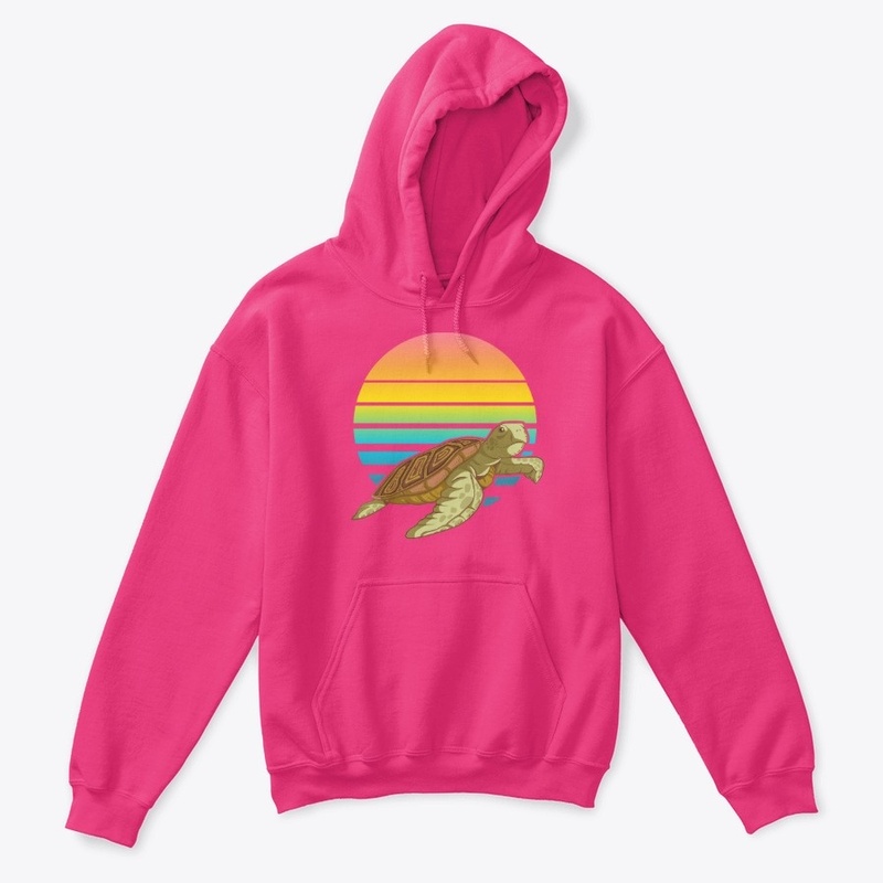 Sea turtle kids pullover hoodie