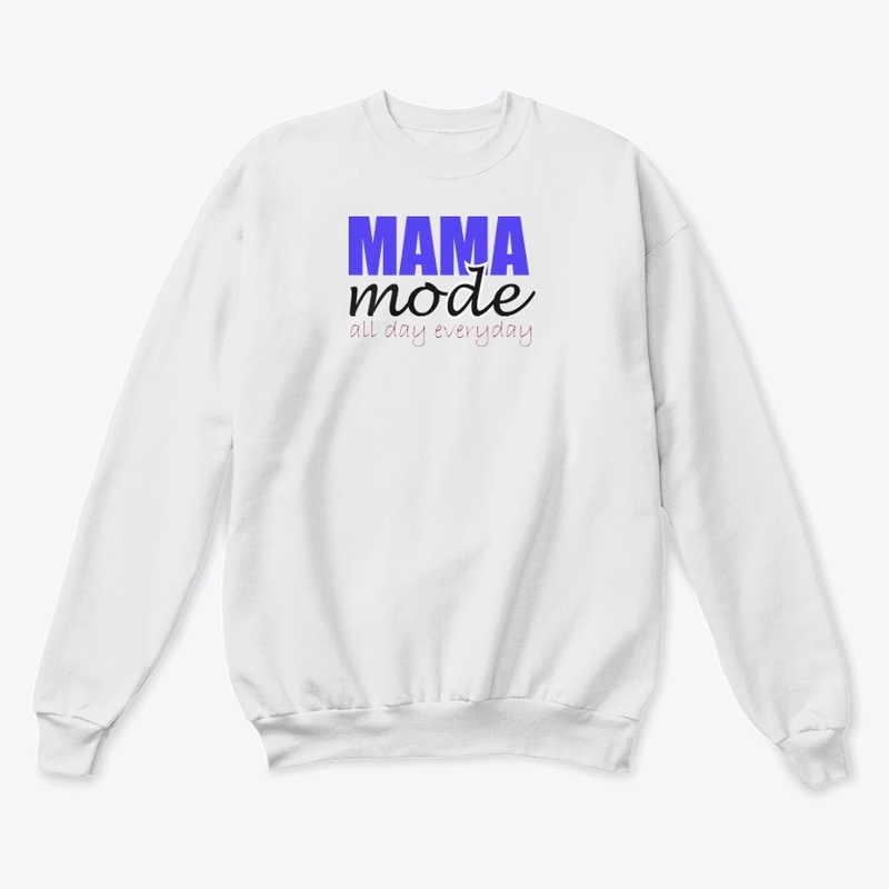 Mothers day mama mode t-shirt blue