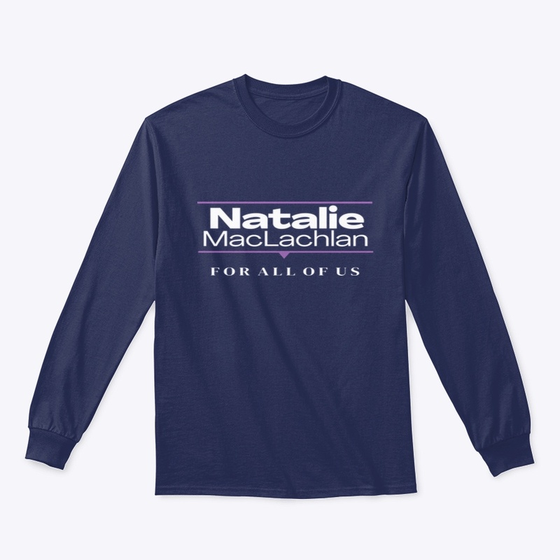 Natalie 4 All of Us: Purple White Logo