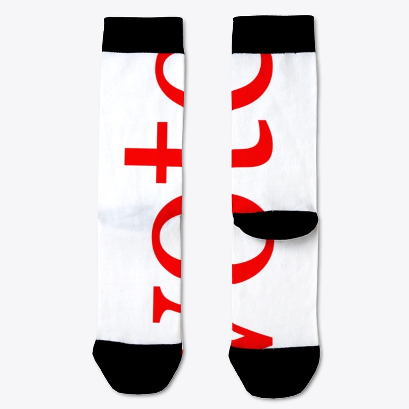 Vote Written in Red Vertical