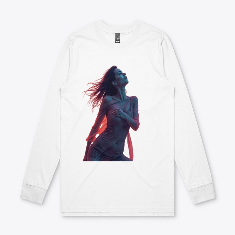 Neon Elegance – Electric Night Portrait