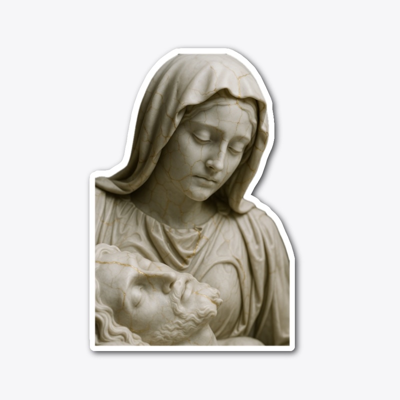 La Pietà, Resurrected in Gold (Kintsugi)