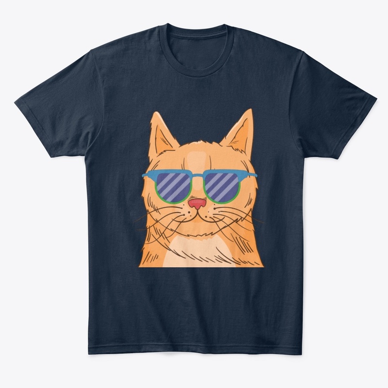 Amazing cat wearing sunglasses
