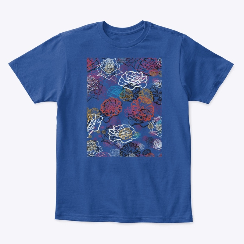 Zinnias and Roses