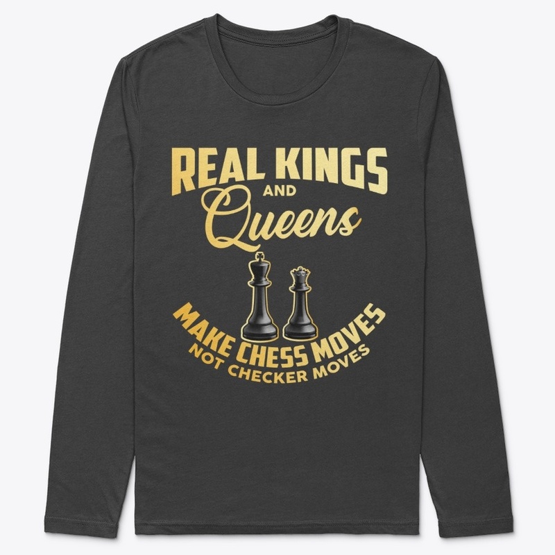 REAL KINGS AND QUEENS MAKE CHESS MOVES
