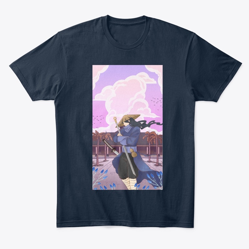 "Samurai Temple Tee - Bold & Elegant"