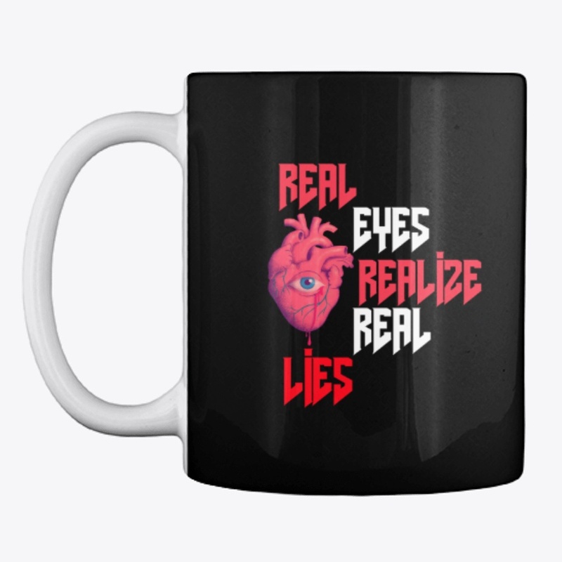 Real Eyes Realize Real Lies, heart eye