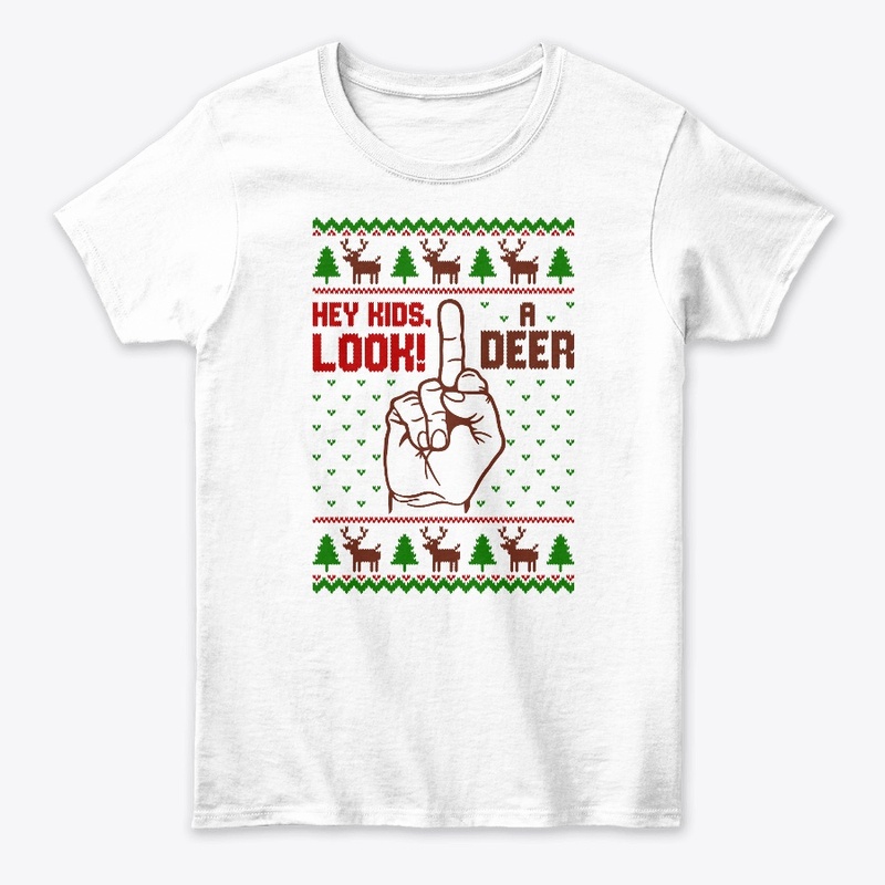 hey kids look a deer ugly sweater