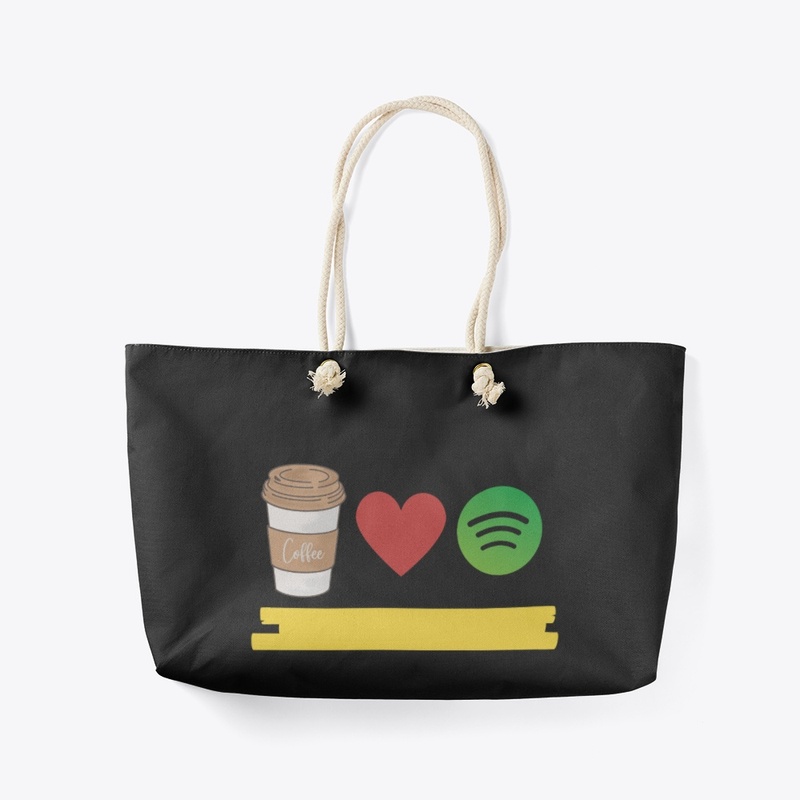 Coffee, Love and Spotify bag