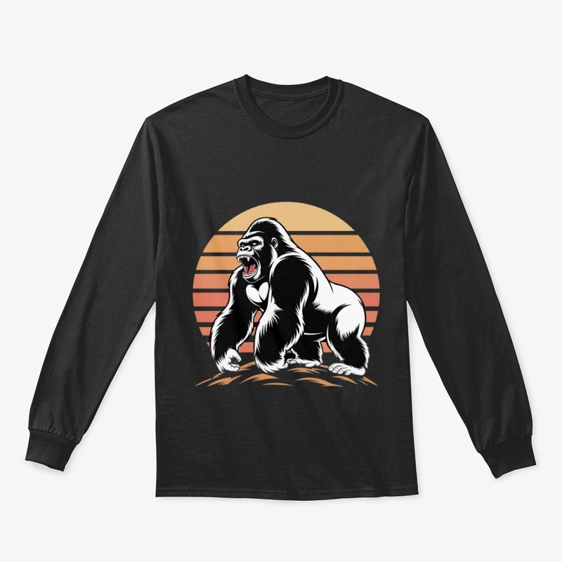 Roaring Retro Gorilla Tee