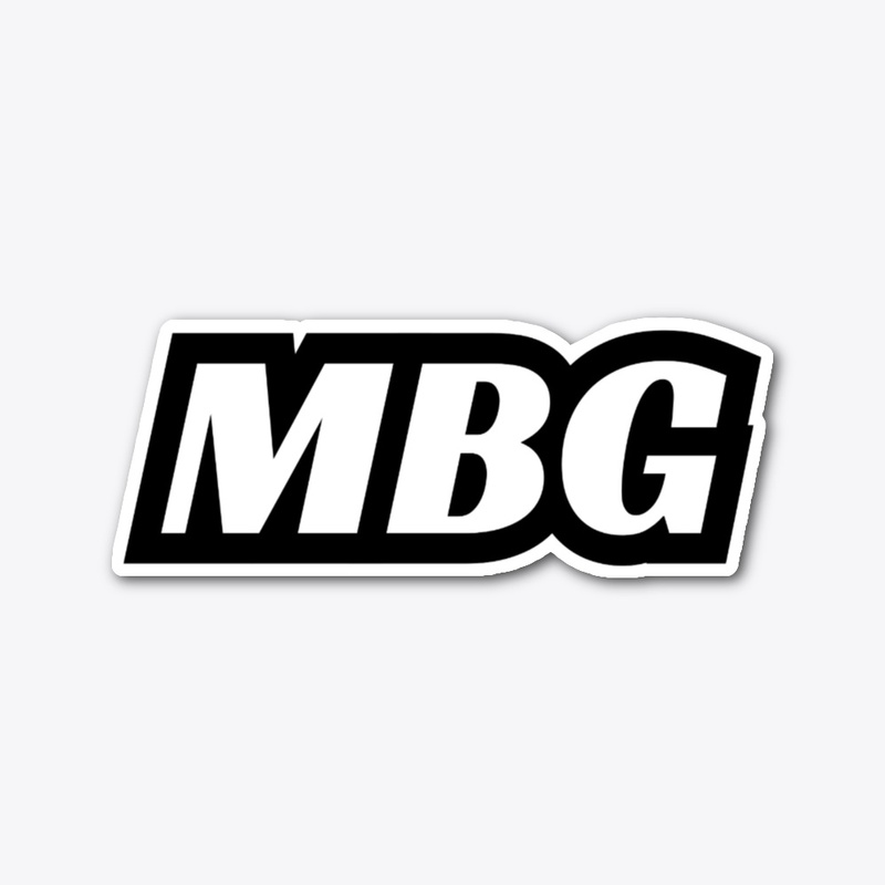 MBG - Die Cut Sticker 3 – White Edition