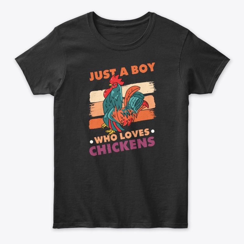 just a boy who loves chickens