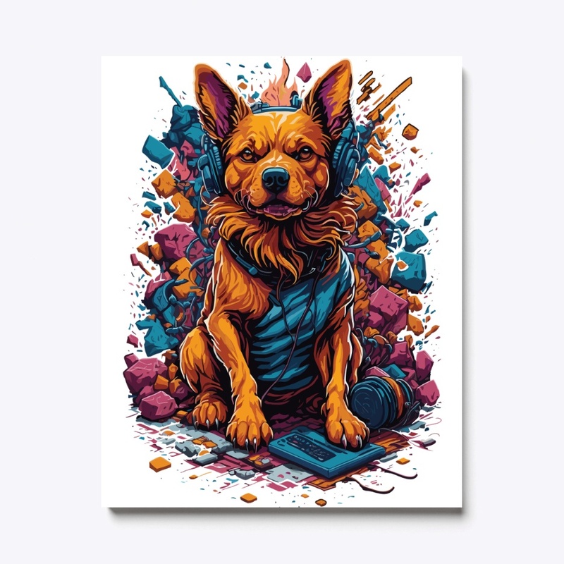 cool relaxed dog version one