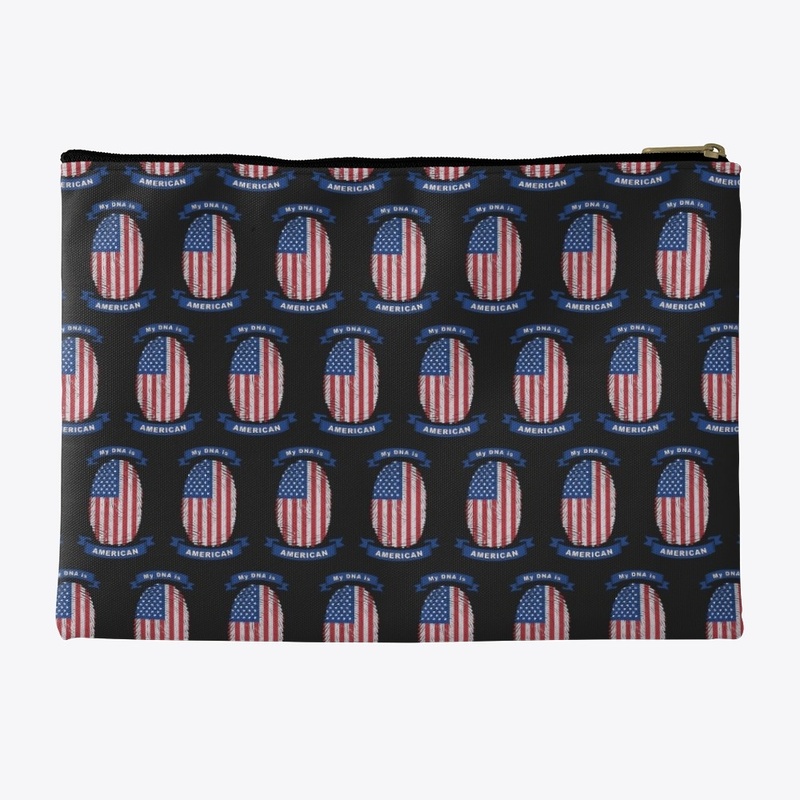 My DNA is American Flag Fingerprint 
