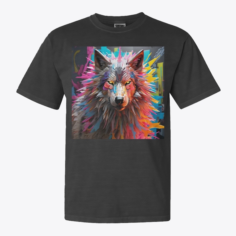 Vibrant Wolf Spirit
